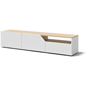 TemaHome TV-Bank Verone TV Tisch, platsparendes Design, Lowboard, praktische Türen, offenes Fach, Breite 180 cm