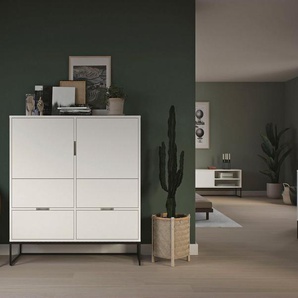 Tenzo Highboard LIPP, mit 2 Türen und 4 Schubladen, Design von Tenzo Design studio