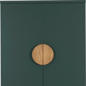 Highboard TENZO SCOOP Sideboards Gr. B/H/T: 80 cm x 162 cm x 37 cm, grün (forest green)