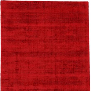 Teppich CARPETFINE Ava Viskoseteppich, rot, B:200cm H:13mm L:290cm, Viskose, Teppiche, Seidenoptik, leichter Glanz, auch als Läufer erhältlich