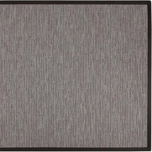 Teppich DEKOWE Naturino Effekt Teppiche Gr. B: 200cm, 8mm, L: 290cm, grau (anthrazit) Flachgewebe, Sisal-Optik, mit Bordüre, In- und Outdoor geeignet