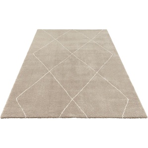 Teppich ELLE DECORATION Massy Teppiche Gr. B: 200cm, 14mm, L: 290cm, beige Kurzflor, Teppich, Modern, Scandi, 3D Effekt, Wohnzimmer, Schlafzimmer