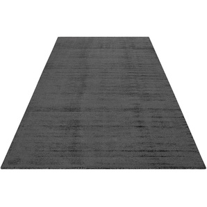 Teppich ESPRIT Gil Teppiche Gr. B/L: 230 cm x 230 cm, 0,8 mm, 1 St., grau Esszimmerteppiche handgewebt, seidig glänzend, schimmernde Farbbrillianz, Melangeeffekt