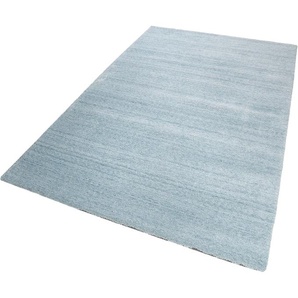 Teppich ESPRIT Loft Teppiche Gr. B: 200cm, 20mm, L: 200cm, blau (meliert/hellblau) Wohnzimmer, große Farbauswahl, sehr weicher Flor, dicht gewebt, robust