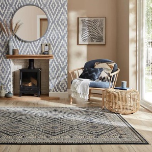 Teppich FLAIR RUGS Ada Baumwolle, beige (natur), B:120cm H:10mm L:170cm, Baumwolle, Teppiche, Baumwolle Scandi