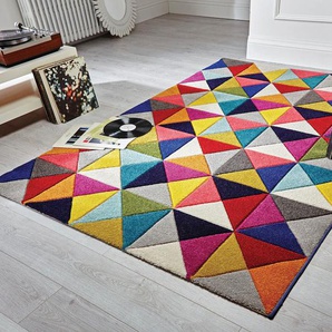 Teppich FLAIR RUGS SAMBA Teppiche Gr. B: 200cm, 10mm, L: 290cm, bunt Handgeschnitzt