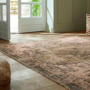 Teppich FLAIR RUGS Selena Jute Teppiche Gr. B: 200cm, 8mm, L: 290cm, grün Vintage Jute