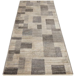 Teppich GINO FALCONE Corduletta GF-133 Teppiche Gr. B/L: 80 cm x 280 cm, 10 mm, 1 St., beige Esszimmerteppiche Kurzflor, meliert, moderne Cord Struktur, mit Fransen