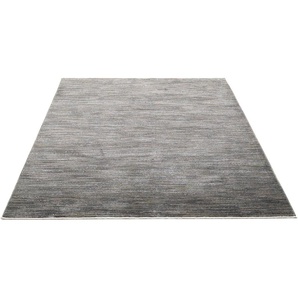 Teppich GINO FALCONE Corduletta UNI Teppiche Gr. B: 240cm, 10mm, L: 290cm, grau (dunkelgrau) Kurzflor, meliert, moderne Cord Struktur, mit Fransen