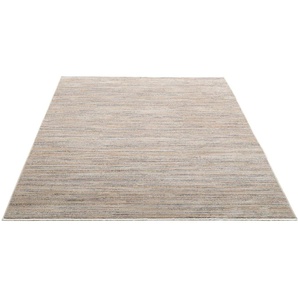 Teppich GINO FALCONE Corduletta UNI Teppiche Gr. B/L: 120 cm x 180 cm, 10 mm, 1 St., beige Esszimmerteppiche Kurzflor, meliert, moderne Cord Struktur, mit Fransen