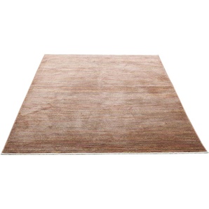 Teppich GINO FALCONE Corduletta UNI Teppiche Gr. B/L: 160 cm x 230 cm, 10 mm, 1 St., braun (rost) Esszimmerteppiche Kurzflor, meliert, moderne Cord Struktur, mit Fransen
