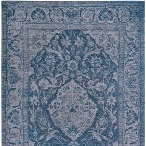 Teppich HANSE HOME Mahat, blau, B:200cm H:6mm L:285cm, Baumwolle, Teppiche, strapazierfähig, pflegeleicht, robust, Anti-Slip