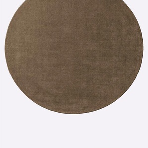 Teppich HEINE HOME Teppiche Gr. B: 120cm, 15mm, L: 180cm, grau (taupe)