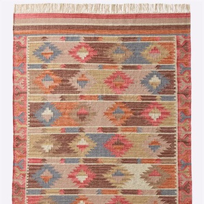 Teppich HEINE HOME Teppiche Gr. B: 90cm, 5mm, L: 160cm, bunt (taupe-bunt)