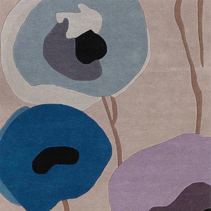 Teppich HEINE HOME Teppiche Gr. B/L: 120 cm x 180 cm, 20 mm, 1 St., grau (taupe, blau) Esszimmerteppiche