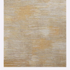 Teppich HEINE HOME Teppiche Gr. B/L: 160 cm x 230 cm, 3 mm, 1 St., gelb (gelb, taupe) Esszimmerteppiche