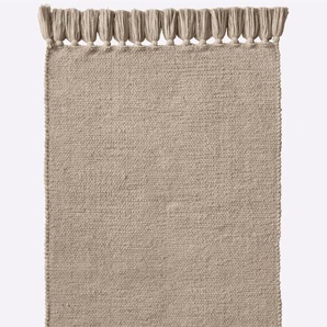 Teppich HEINE HOME Teppiche Gr. B/L: 2 x 70cm x 140cm + 1 x 70cm x 330cm, 3mm, 3 St., grau (taupe)