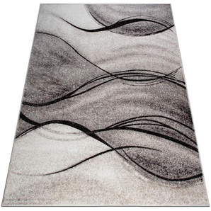 Teppich HOME AFFAIRE Tritom Teppiche Gr. B/L: 300 cm x 400 cm, 9 mm, 1 St., beige (sand) Esszimmerteppiche mit besonders weichem Flor, Kurzflor, modernes Wellen Muster