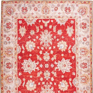 Teppich ME GUSTA Faye 625 Teppiche Gr. B/L: 230 cm x 330 cm, 6 mm, 1 St., rot Orientalische Muster Flachgewebe, gedrucktes Motiv, Wohnzimmer, Esszimmer