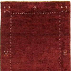 Teppich MORGENLAND Gabbeh Teppich Silky, rot, B:170cm H:18mm L:240cm, Viskose, Teppiche, Gabbehteppich, Viskose