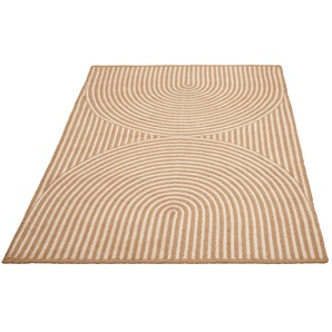 Teppich MY HOME Naturala, Jute-Teppich, handgefertigt Teppiche Gr. B: 200cm, 5mm, L: 290cm, beige (naturweiß) reines Naturprodukt, Jute, Boho, Wendeteppich, Wohnzimmer, Esszimmer