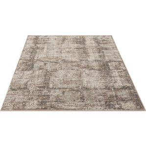 Teppich MY HOME Selin Teppiche Gr. B/L: 240 cm x 320 cm, 9 mm, 1 St., braun Esszimmerteppiche dezenter Glanz, Schrumpf-Garn-Effekt, im Vintage-Look, dichte Qualität