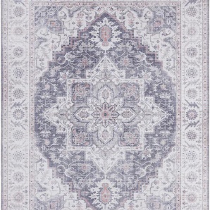 Teppich NOURISTAN Anthea Teppiche Gr. B/L: 200 cm x 290 cm, 5 mm, 1 St., lila (mauve) Orientalische Muster Orientalisch, Orient, Vintage, Wohnzimmer, Schlafzimmer, Esszimmer