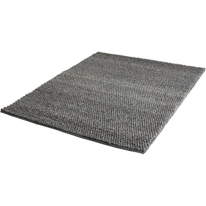 Teppich OBSESSION My Loft 580 Teppiche Gr. B/L: 120 cm x 170 cm, 23 mm, 1 St., grau (graphit) Esszimmerteppiche Handweb Teppich, Obermaterial: 50% Wolle, Viskose, handgewebt