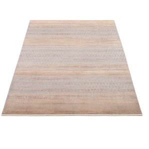 Teppich OCI DIE TEPPICHMARKE FARBEN MASTER Teppiche Gr. B/L: 120 cm x 170 cm, 8 mm, 1 St., braun (hellbraun) Esszimmerteppiche Klassisches Muster, eingefasst, in 3-D-Optik