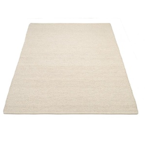 Teppich OCI DIE TEPPICHMARKE FAVORIT Teppiche Gr. B: 200cm, 12mm, L: 200cm, beige (wolle-natur) Handweb-Teppich aus Indien, handgewebt, hochwertig verarbeitet