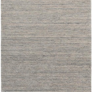 Teppich OCI DIE TEPPICHMARKE SAMBIA Teppiche Gr. B/L: 170 cm x 240 cm, 16 mm, 1 St., grau (grau, mi) Esszimmerteppiche reine Wolle, Handloom, hochwertig verarbeitet, natürlich warm