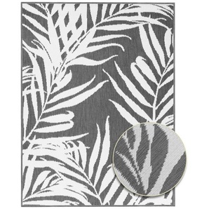 Teppich Outdoorteppich REVERSO - Palm Tree, Primaflor-Ideen in Textil, rechteckig, Höhe: 5 mm, Wendeteppich, Palmblätter, In- und Outdoor geeignet, wasserfest