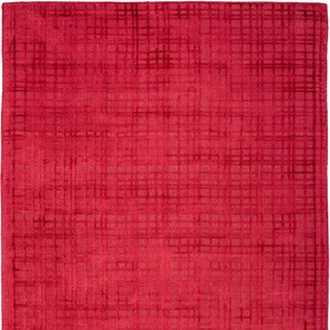 Teppich PADIRO Karma 125 Teppiche Gr. B/L: 160 cm x 230 cm, 8 mm, 1 St., rot (cherry) Esszimmerteppiche Handgewebter Teppich mit 3D-Design, weiche Haptik, pflegeleicht