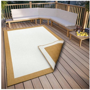 Teppich Panama Wendeteppich, NORTHRUGS, rechteckig, Höhe: 5 mm, In-& Outdoor, Wetterfest, Balkon, Garten, Wohnzimmer, Wasserfest