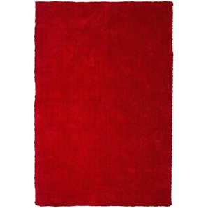 Beliani - Teppich Rot Polyester 200 x 300 cm Rechteckig Hochflor Modern Maschinengetuftet Fußbodenheizung Geeignet Wohnzimmer Schlafzimmer Flur