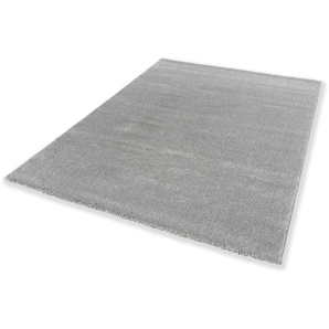 Teppich SCHÖNER WOHNEN-KOLLEKTION Pure 190 Teppiche Gr. B: 200cm, 21mm, L: 290cm, silberfarben Wohnzimmer, Schlafzimmer, uni, leichter Glanz, robuster Kurzflor