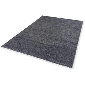 Teppich SCHÖNER WOHNEN-KOLLEKTION Pure 190 Teppiche Gr. B: 240cm, 21mm, L: 290cm, grau (anthrazit) Wohnzimmer, Schlafzimmer, uni, leichter Glanz, robuster Kurzflor