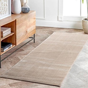 Teppich SEHRAZAT Lima Teppiche Gr. B/L: 200 cm x 290 cm, 10 mm, 1 St., beige Esszimmerteppiche Kurzflorteppich mit dezentem Glanz, hochwertige Verarbeitung