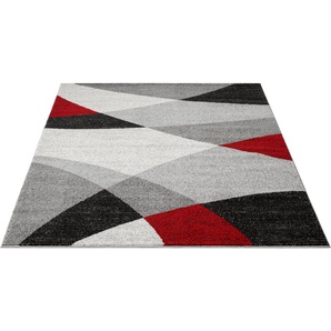Teppich Thales 6100, merinos, rechteckig, Höhe: 10 mm, Kurzflorteppich mit Konturenschnitt, Wohnzimmer