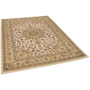 Teppich THEKO Hamadan 359 Teppiche Gr. B/L: 133 cm x 190 cm, 10 mm, 1 St., beige Orientalische Muster Kurzflor, Orient-Optik