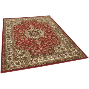 Teppich THEKO Hamadan 359 Teppiche Gr. B/L: 133 cm x 190 cm, 10 mm, 1 St., rot Orientalische Muster Kurzflor, Orient-Optik