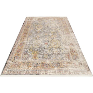 Teppich WECON HOME SoHo Fashion Teppiche Gr. B/L: 240 cm x 290 cm, 7 mm, 1 St., silberfarben Orientalische Muster Hoch-Tief-Struktur, Wohnzimmer