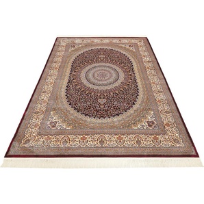 Teppich WECON HOME Täbriz, rot, B:160cm H:5mm L:220cm, Modal, Teppiche, Wohnzimmer, Orient Design