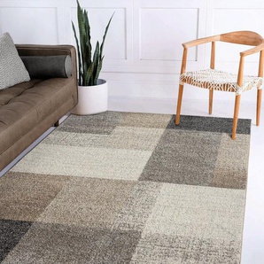 the carpet Teppich Pearl, rechteckig, Höhe: 11 mm, moderner dichter Wohnzimmer Teppich Konturenschnitt