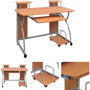 The Living Store Computertisch Braun 110x52x88,5 cm Holzwerkstoff - Schreibtische - Braun