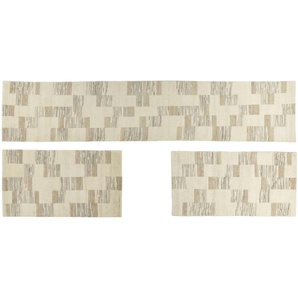 THEKO Wollteppich  Nakarta ¦ beige ¦ Wolle ¦ Maße (cm): B: 70 H: 1,2