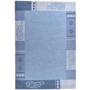 THEKO Teppich - blau - Wolle - 120 cm - 1,4 cm | Möbel Kraft