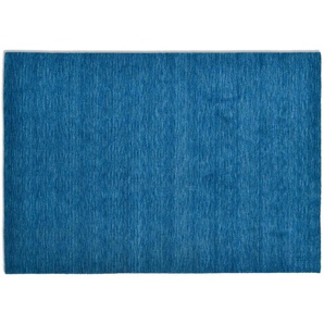 THEKO Handweber Phalguna - blau - Wolle - 90 cm - 1,3 cm | Möbel Kraft