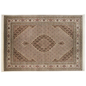 THEKO Orientteppich  Sirsa Silk Tabriz ¦ creme ¦ Seide ¦ Maße (cm): B: 70 H: 1,2