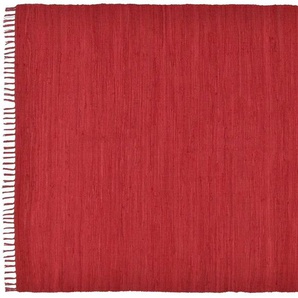 THEKO Teppich - rot - Baumwolle - 120 cm - 0,5 cm | Möbel Kraft